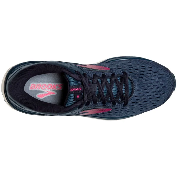 Brooks Women's Dyad 11 - Black/Ebony/Green, 8, 2E