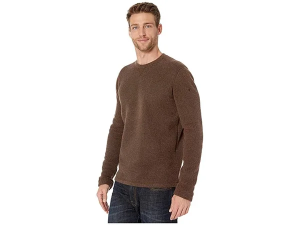 Smartwool Hudson Trail Fleece Crew Sweater - Men's Bourbon Heather, XL