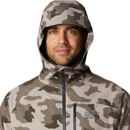 Mountain Hardwear Men's Stretch Ozonic Jacket - Badlands Camo - Small
