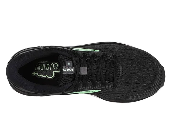 Brooks Women's Dyad 11 - Black/Ebony/Green, 8, 2E