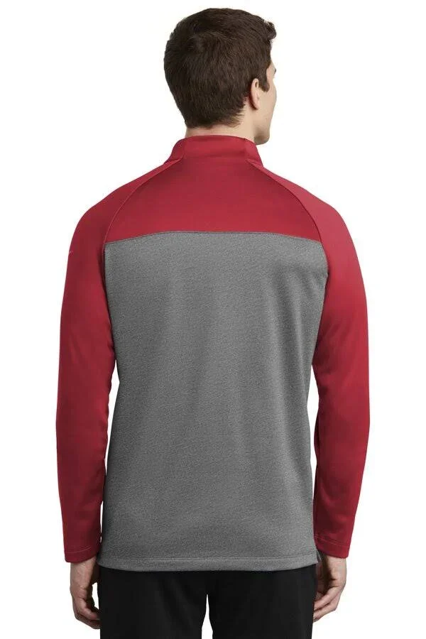 Nike Therma-Fit 1/2-Zip Fleece. NKAH6254 (Gym Red/Dark Grey Heather) S