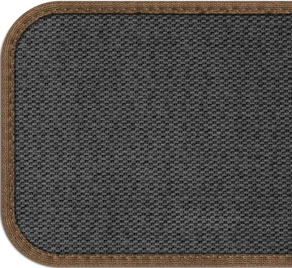 Set of 15 Skid-Resistant Carpet Stair Treads - Toffee Brown - 8 in. x 30 in.