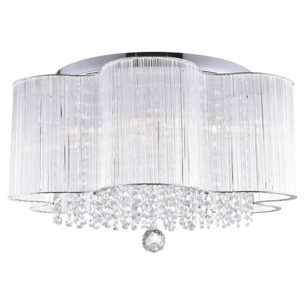 CWI Lighting Spring Morning 7 Light Flush Mount - Chrome