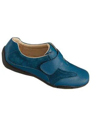 Haband Women's Dr. Scholls Leather One-Straps - Dark Teal, Size 10 Medium, M