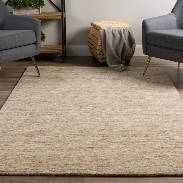 Addison Rugs Heather 2' x 3' Multi-Tonal Solid Wool Accent Rug in Multi/Green