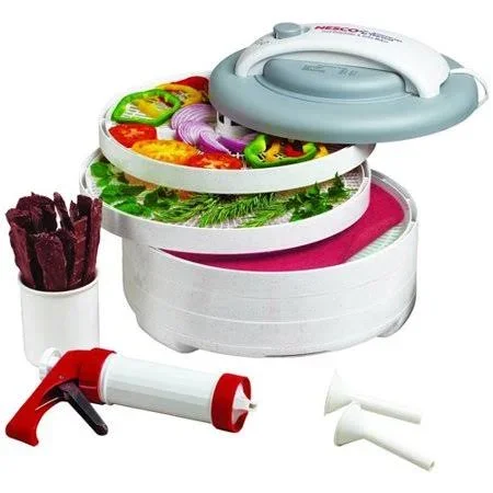 Nesco Fd-61whc Food Dehyrator - 500 Watts 5 Trays, 16 Piece Set and Jerky Gun