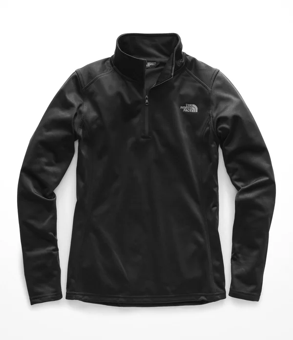The North Face Women's Tech Glacier 1/4 Zip TNF Black, XL