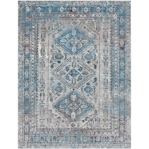 Artistic Weavers Desta Blue/Grey Area Rug - 6&7x22 Square