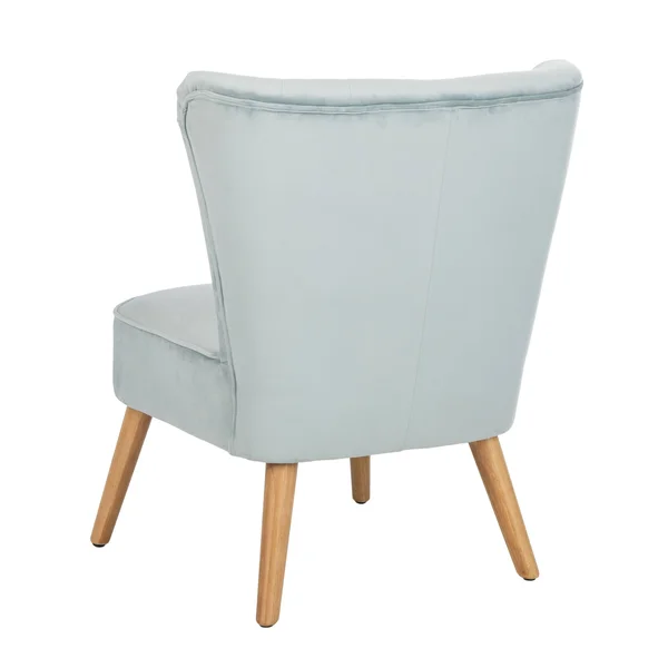Safavieh June Mid Century Accent Chair - Blush Pink/Natural
