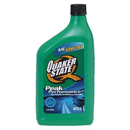 Quaker State Peak Performance Motor Oil - SAE 10W-30 - 12 pack, 1 qt bottles