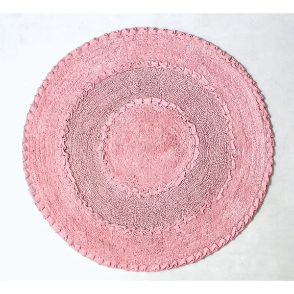 Home Weavers Radiant Round Shape 22x22 x 22x22 Bath Rug - Pink