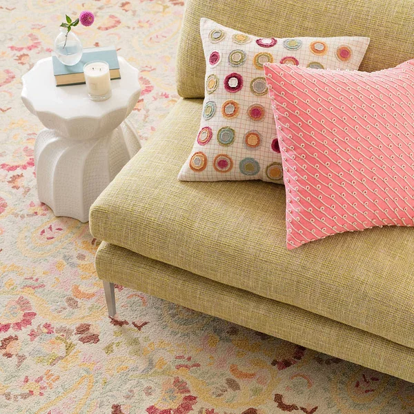 Dash & Albert Ines Micro Hooked Wool Rug 5ft x 8ft