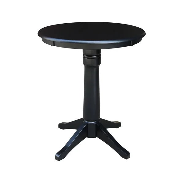 30x22 Round Counter Height Table with 2 San Remo Stools - 3 Piece Set - Cinnamon/Espresso