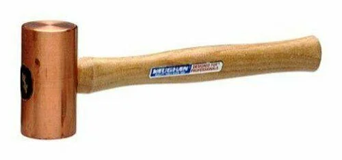 Vaughan 593-12 Bm150 Solid Brass Mallet with 1-1/2-Inch Face Diameter