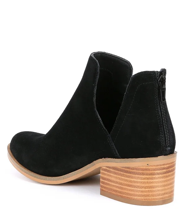 Steve Madden Lancaster Bootie Black Suede, Women's, Size: 6.5