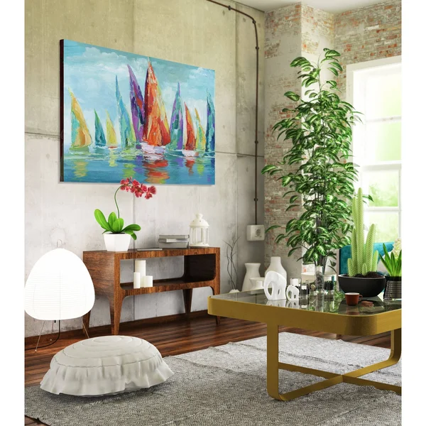 Fine Day Sailing I -Premium Gallery Wrapped Canvas - 12 x 18