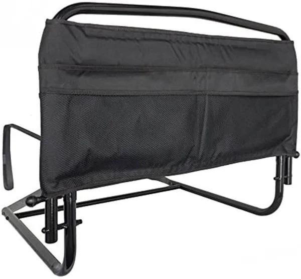 Stander 30x22 Home Safety Adult Bed Rail with Padded Organizer Pouch