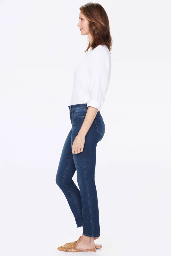 Nydj Women's Sheri Slim Jeans in Petite in Cooper - Size: 8p