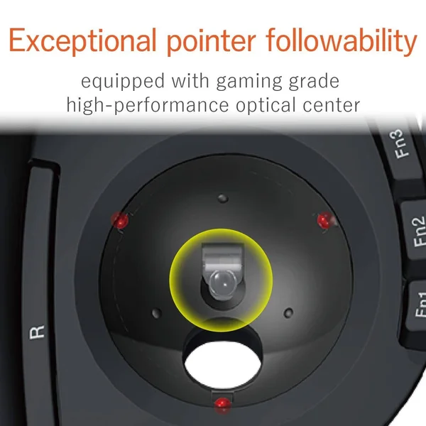 Elecom M-DT2DRBK Wireless Index Finger Trackball Mouse - EX-G Series L Size 8