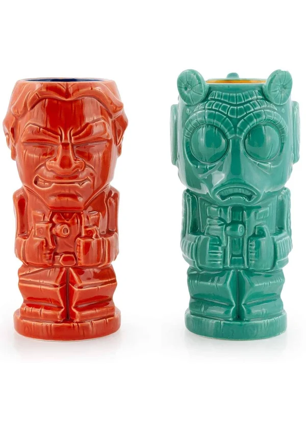 Geeki Tikis Star Wars Han Solo & Greedo Mugs, Star Wars Tiki Style