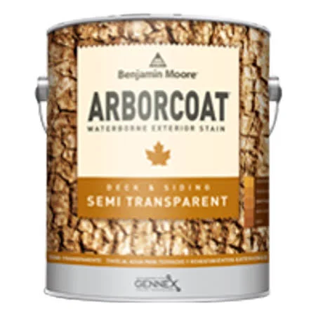Benjamin Moore Arborcoat Stain- Semi Transparent Flat (N638) 5 Gallon, Color Code