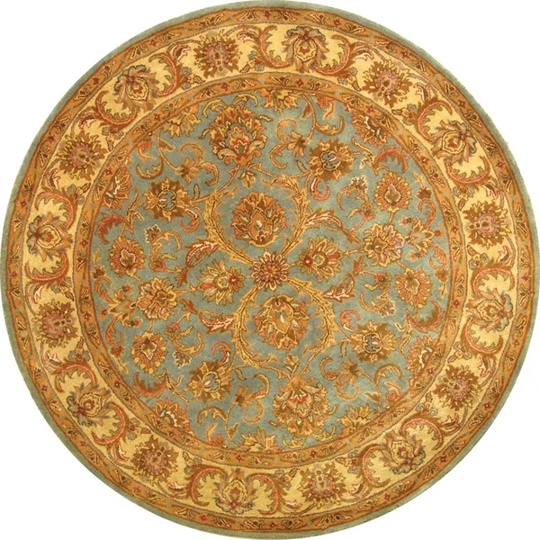 Safavieh Heritage HG811B 3&6x22 x 3&6x22 Round Blue - Beige Area Rug