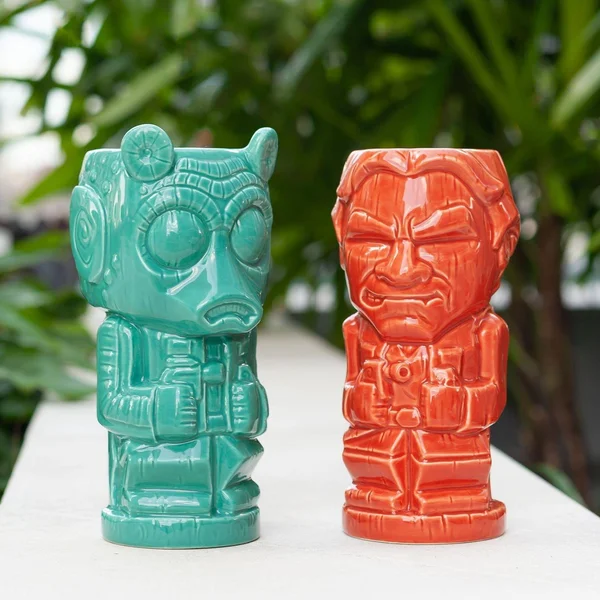 Geeki Tikis Star Wars Han Solo & Greedo Mugs, Star Wars Tiki Style