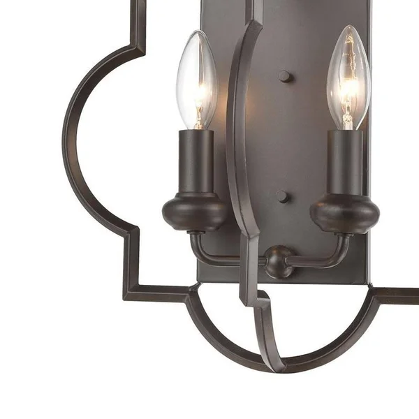 Elk Lighting 31788/2 Chandette 2-Light Sconce in Oil Rubbed Bronze