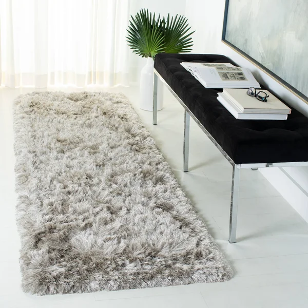 Safavieh Ocean Shag 101 Area Rug, Light Grey, 10& x 14& Rectangle