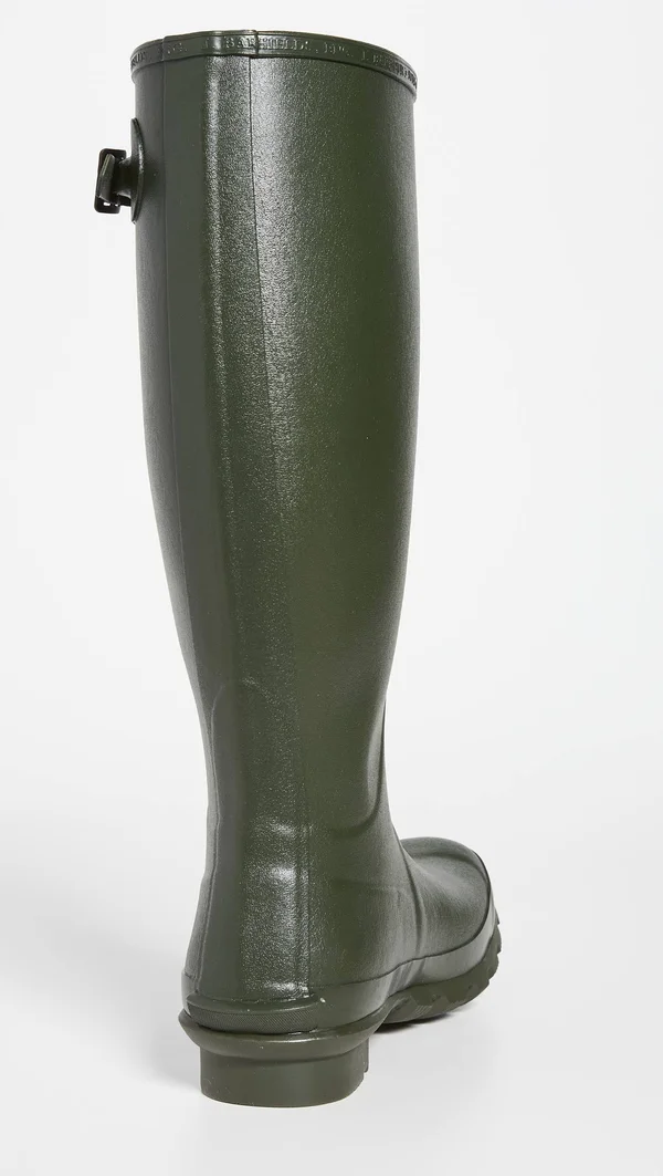 Barbour Bede Wellington Boots Olive 12
