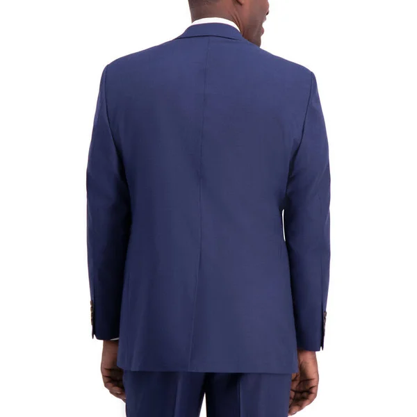 J.M. Haggar Texture Weave Classic Fit Suit SEPARATE Jacket - 38 Regular, Blue