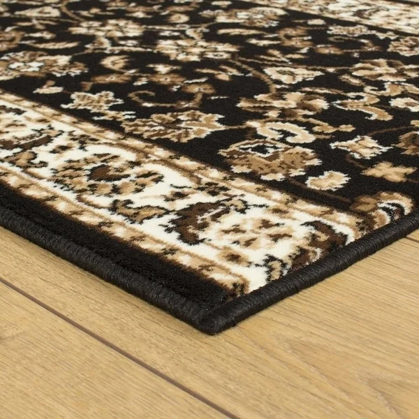 runrug USA Persian Black Hall Carpet Runner Length: 6 foot - Widths