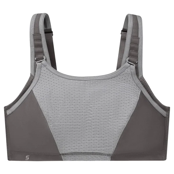 Glamorise Women's Adjustable Wire Sports Bra - 46H, Gray