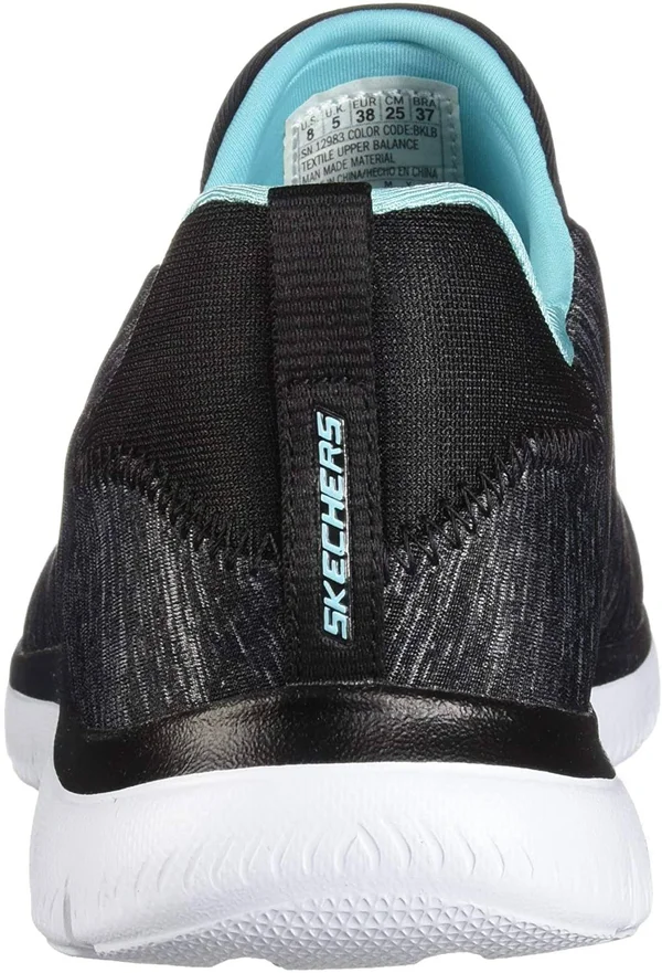 Skechers Women's Summits - Quick Getaway Sneaker Black/Pink - 9.5