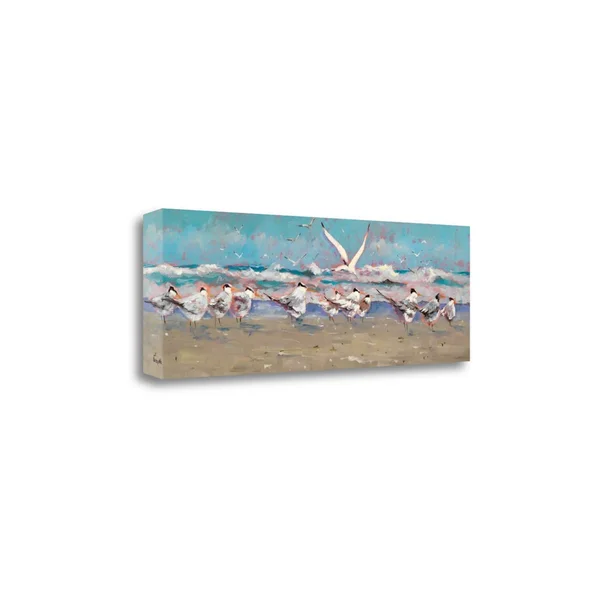 Tangletown Fine Art The Late Comer by Graham Forsythe - Giclee Print on Wrap Canvas, 39x22x13x22