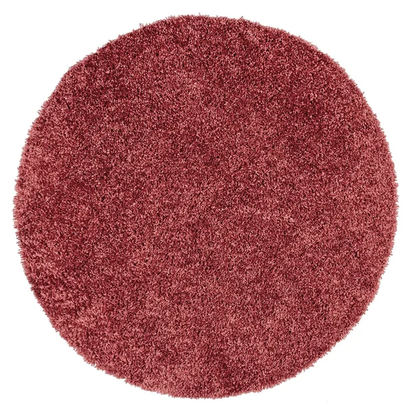 nuLOOM Kara Solid Shag Area Rug - Size: 6& Round, Red
