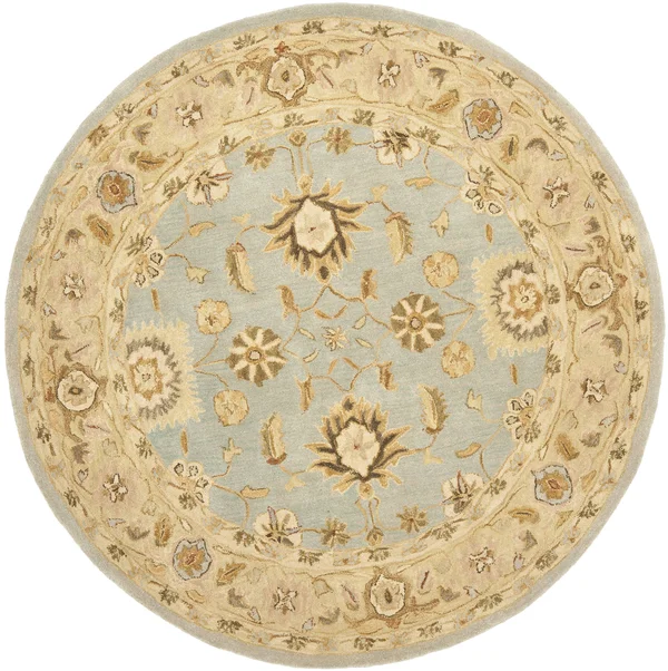 Safavieh Anatolia Blue/Sage Area Rug; Round 8&
