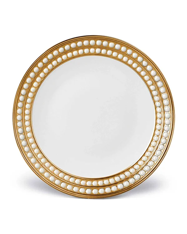 L'Objet Perlee Gold Dessert Plate