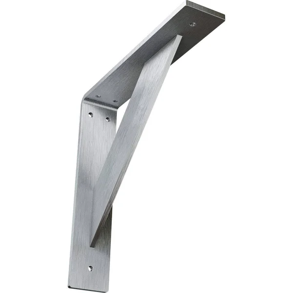 Ekena Millwork 2x22W x 10x22D x 10x22H Traditional Steel BRACKET, Unfinished