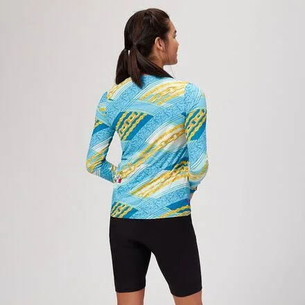 Terry Bicycles Soleil Flow Long-Sleeve Jersey - Women's Chains/Blue - L