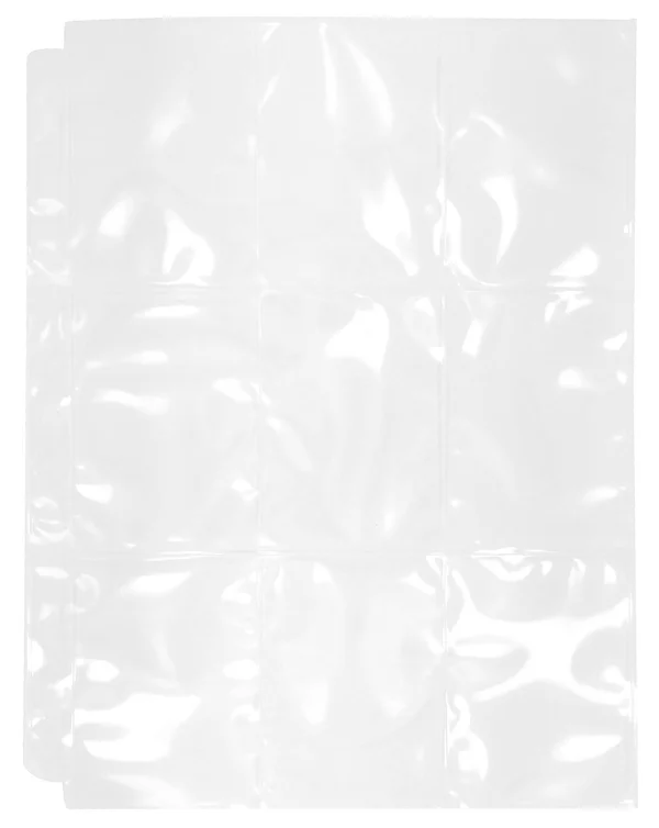 CheckOutStore 9 Pocket Trading Card Page Protectors (Holds 18 Cards Back to Back) Clear Double Sided - 1000