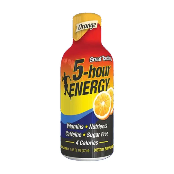 5-Hour Energy Shot, Regular Strength Orange, 1.93 Ounce, 24 Pack