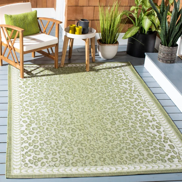 5&3x22 x 7&7x22 Rectangular Area Rug, Green, Safavieh
