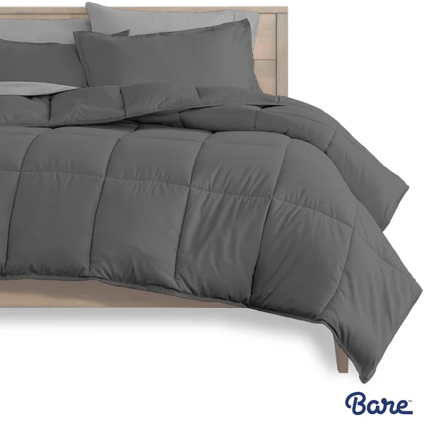 Premium 1800 Series Microfiber Bed in A Bag by Bare Home - Size: Queen, Black