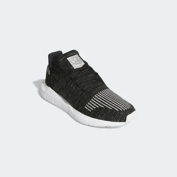 Adidas Swift Run Black/White Print Women's Shoes - Size: 7.5