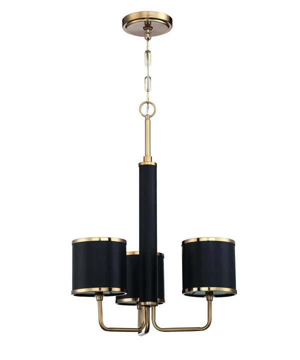 Craftmade Quinn 3 Light Chandelier - Satin Brass - 48823-SB