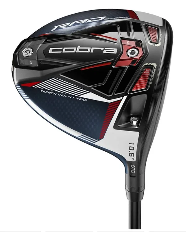 Cobra RADSPEED Driver Blue/Red Left Hand, 10.5, HZRDUS Stiff