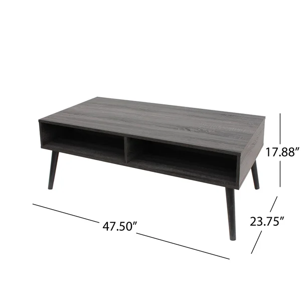 Christopher Knight Home Azzura Mid Century Modern Faux Wood Coffee Table by - Size: Walnut, Brown