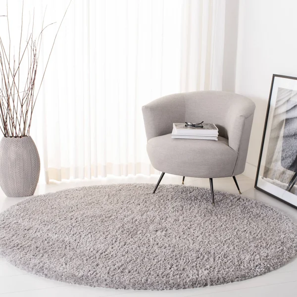 Safavieh Fontana Shag Solid Grey Rug - 2&3x22 x 8& Runner, Gray