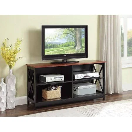 Copper Grove Cranesbill X-Base TV Stand (White) - 47.25 x 15.75 x 23.5